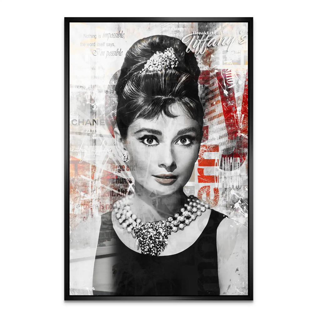 Audrey Glamour Style Acrylglas Bild INGALERIE