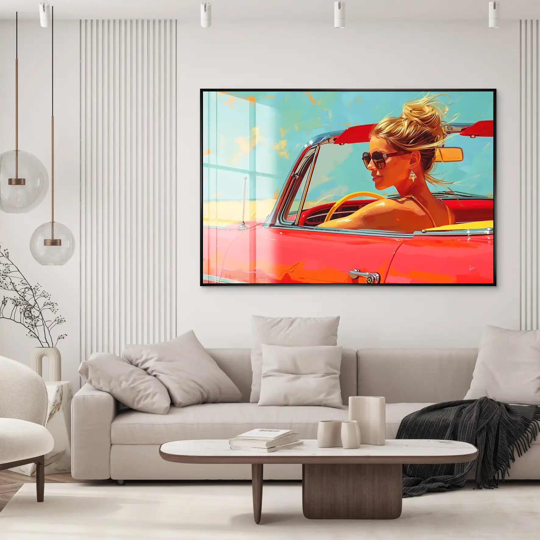 Roadtrip Pop Art Acrylglas Bild INGALERIE