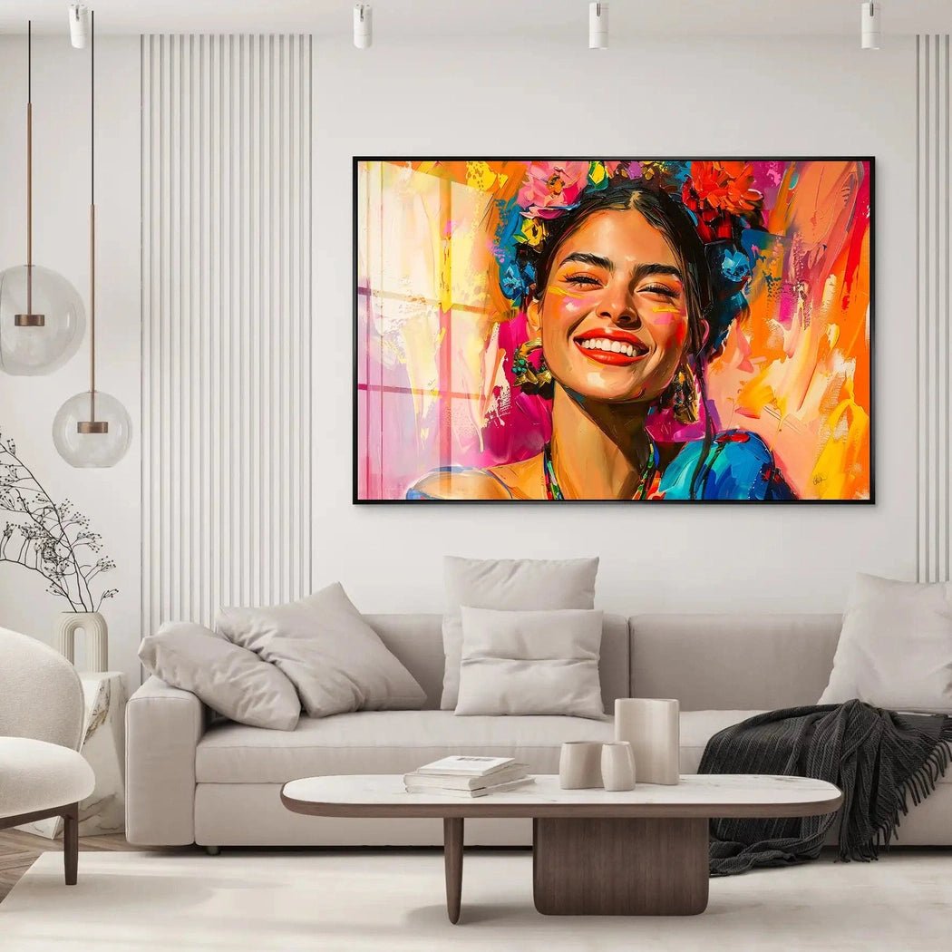 Happy Frida Acrylglas Bild INGALERIE