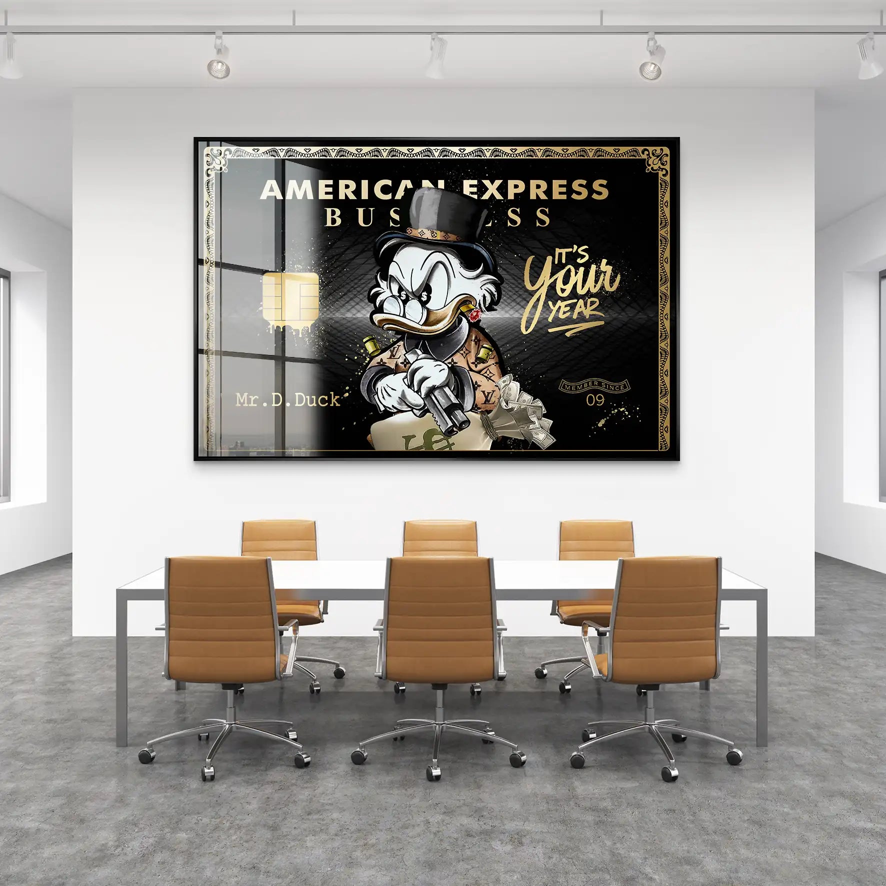 Dagobert Amex Business Edition Acrylglas Bild INGALERIE