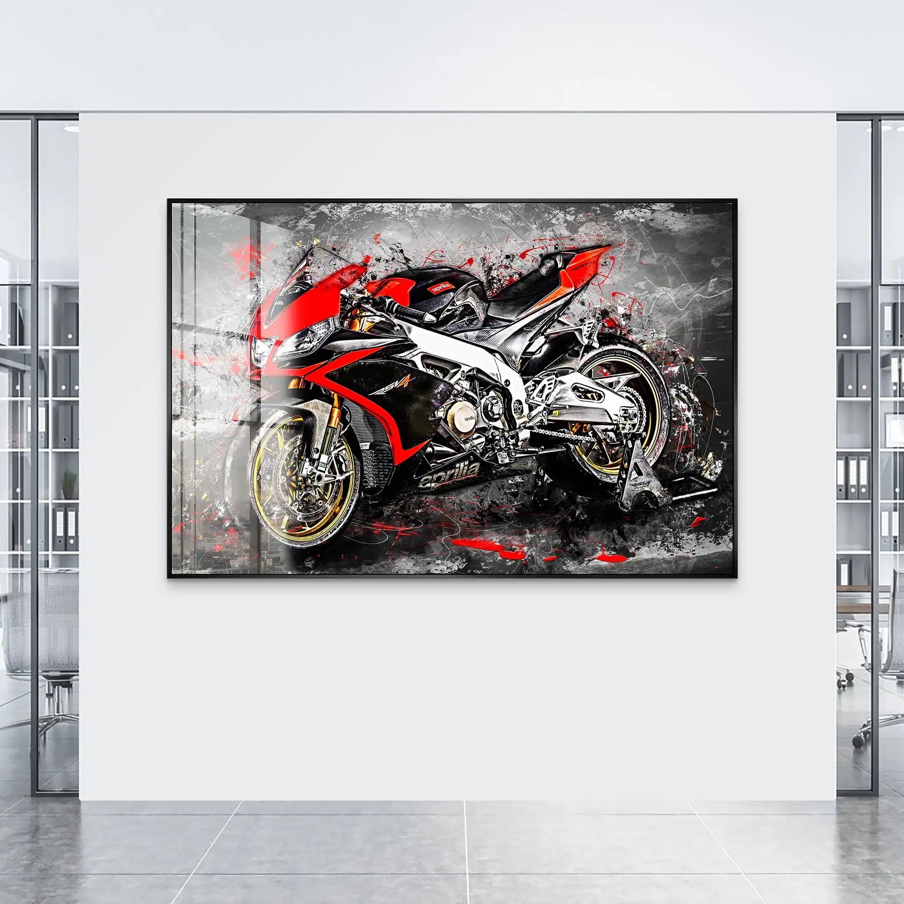 Aprilia RSV4 Abstrakt Acrylglas Bild INGALERIE