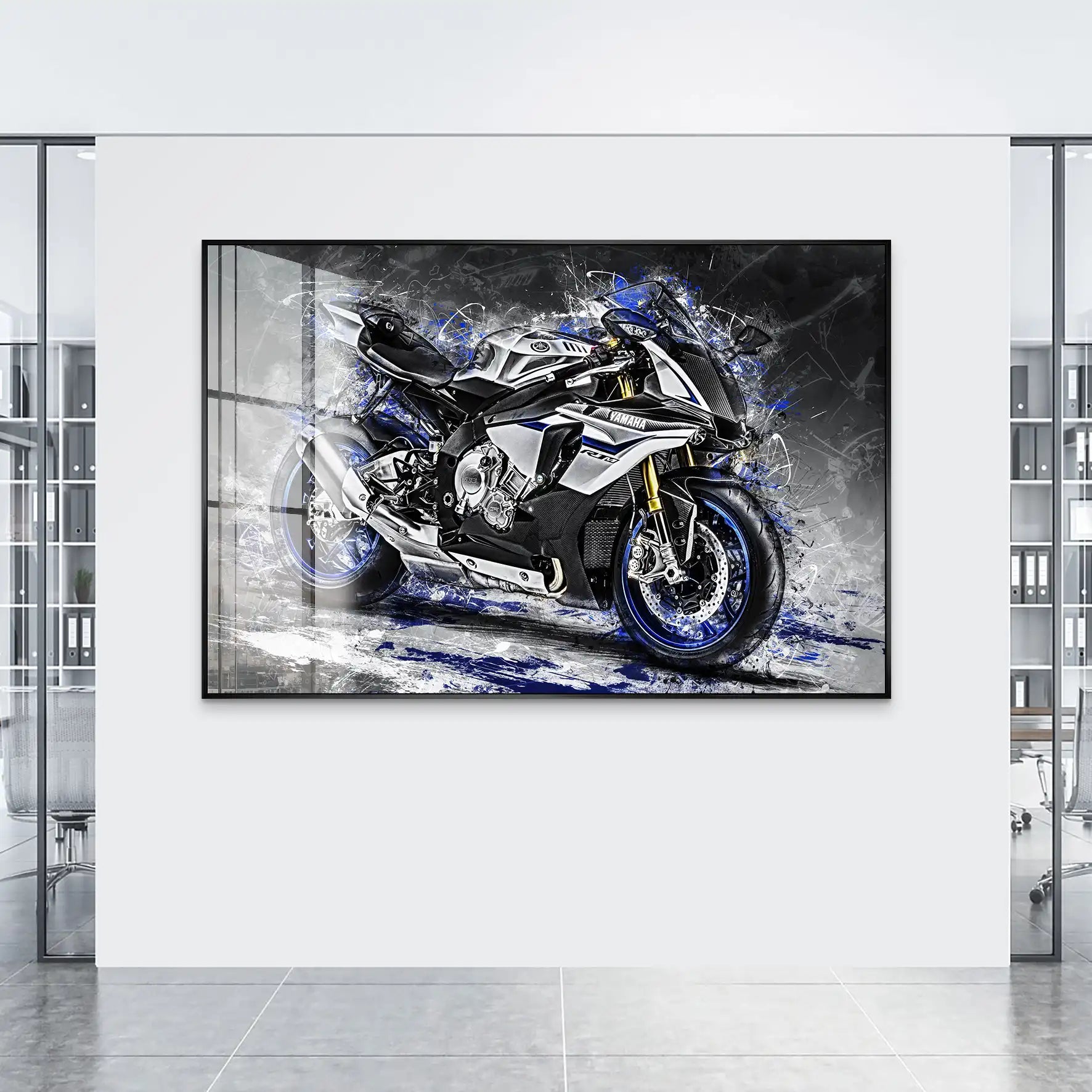 Yamaha R1M Abstrakt Acrylglas Bild INGALERIE