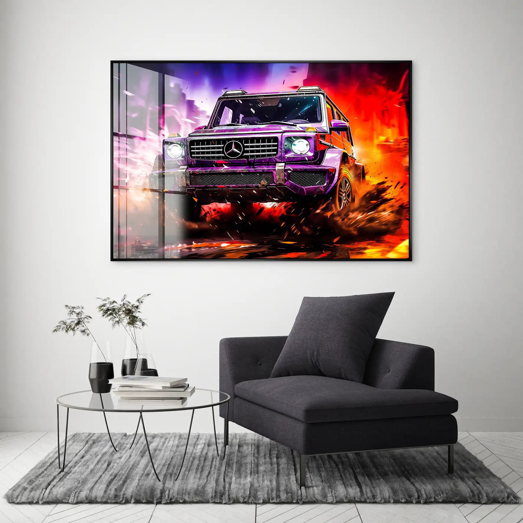 Mercedes G63 Abstrakt Offroad Acrylglas Bild INGALERIE