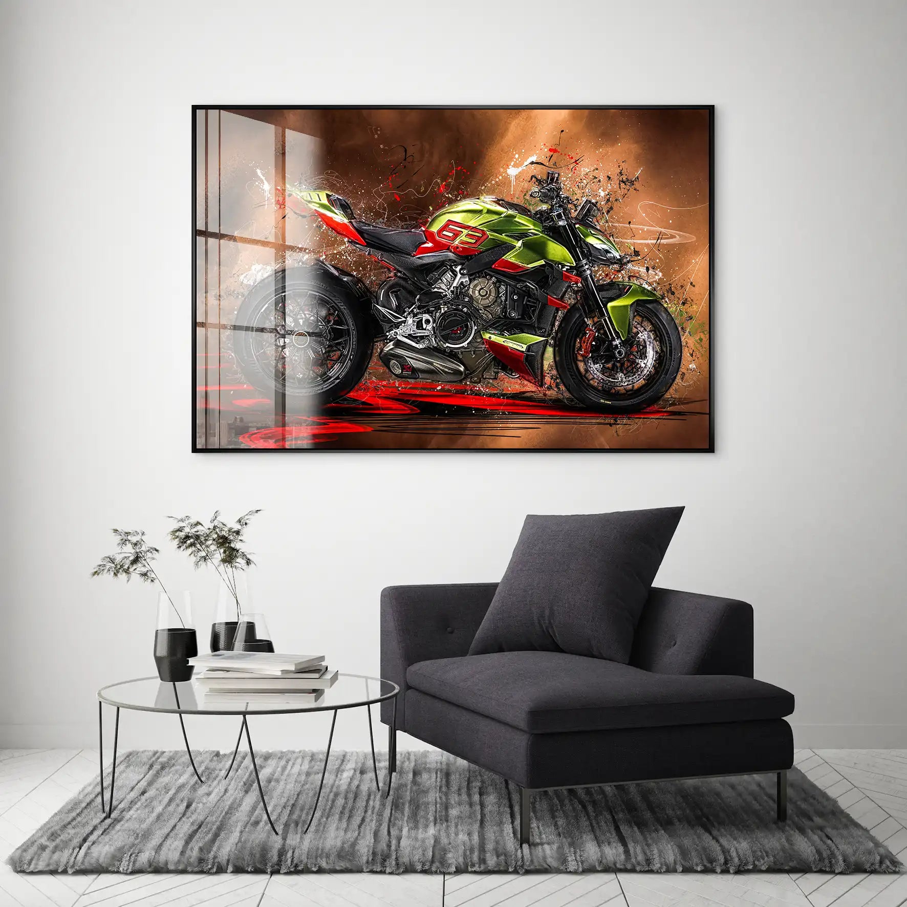 Ducati Streetfighter Lambo Acrylglas Bild INGALERIE