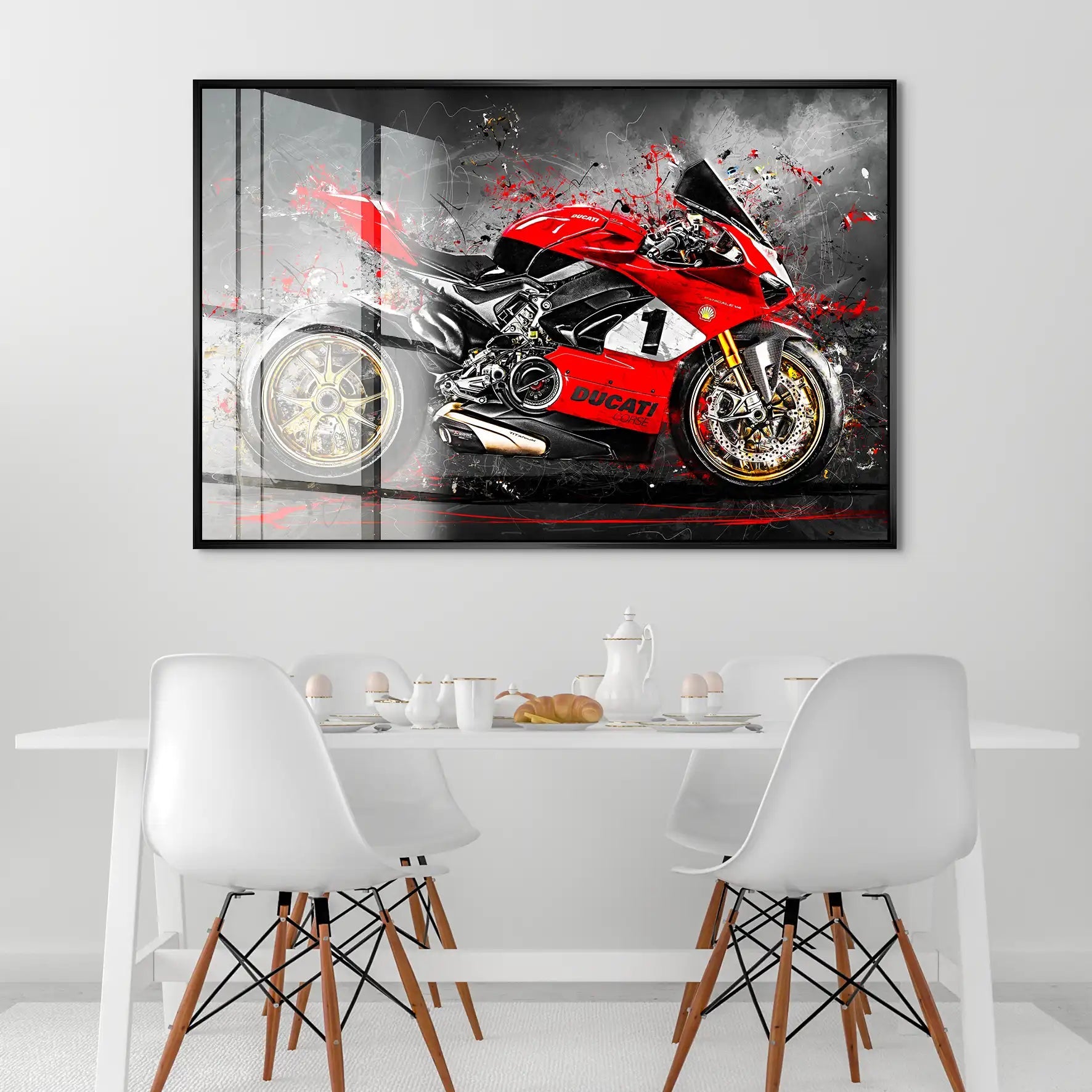 Ducati 916 V4 Abstrakt Acrylglas Bild INGALERIE