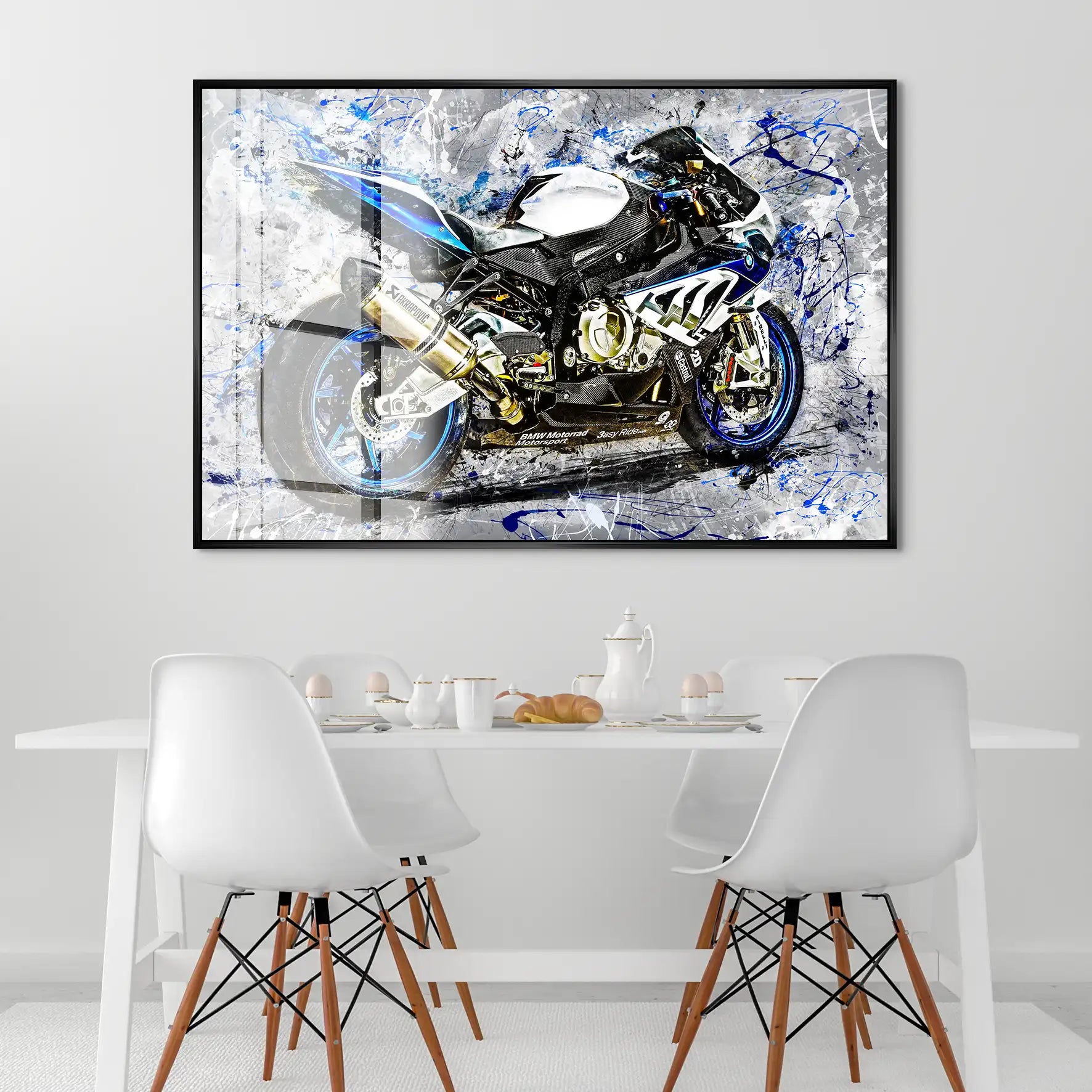 BMW HP4 Abstrakt Acrylglas Bild INGALERIE