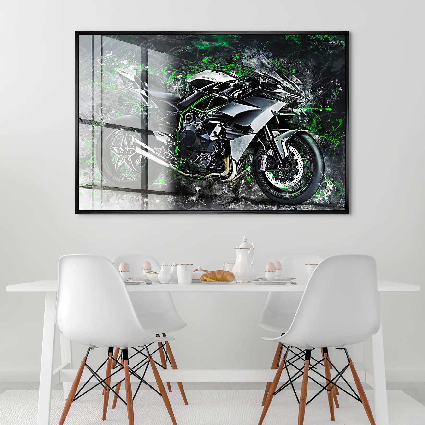 Kawasaki H2 Abstrakt Acrylglas Bild INGALERIE