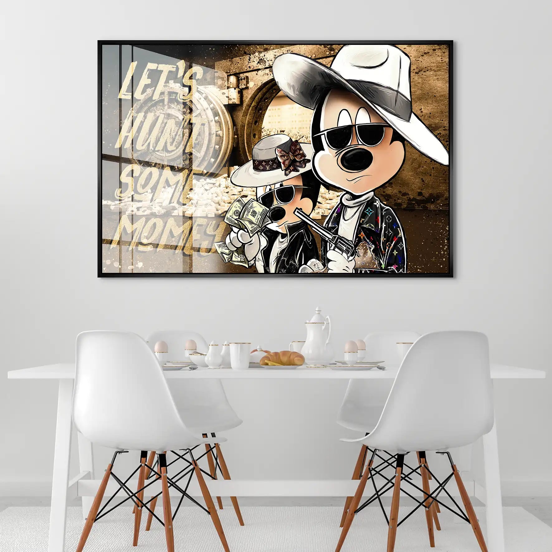 Micky & Minnie Lets Hunt Acrylglas Bild INGALERIE