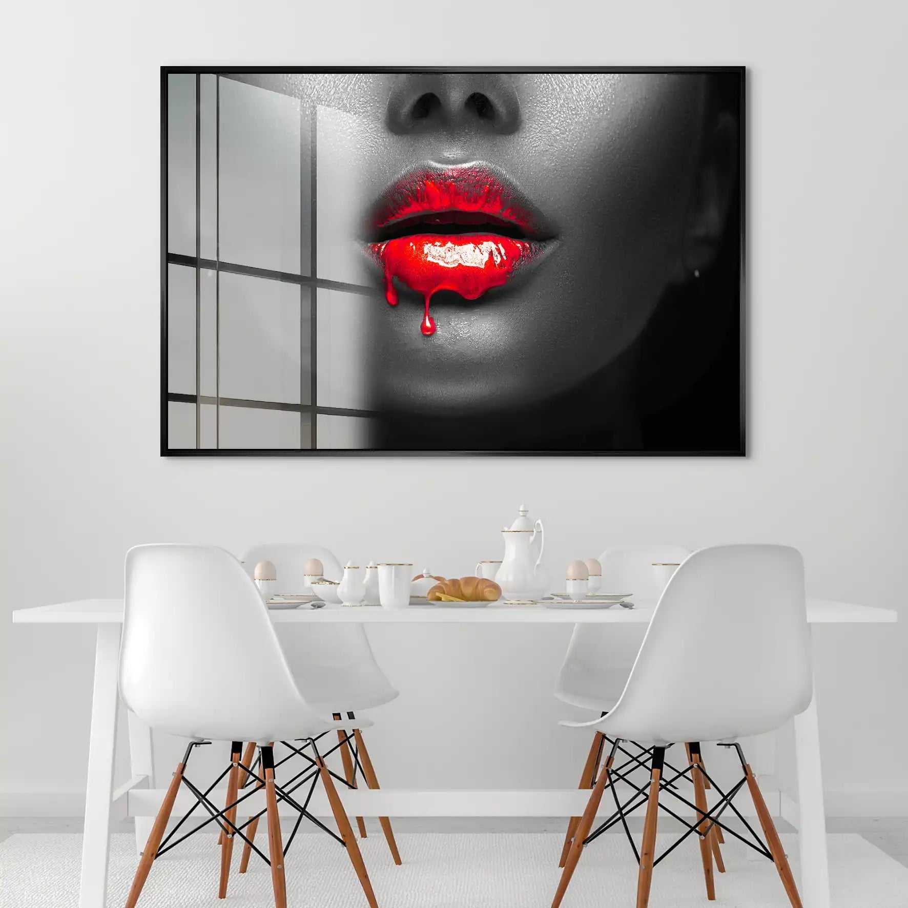 Red Lips Acrylglas Bild INGALERIE