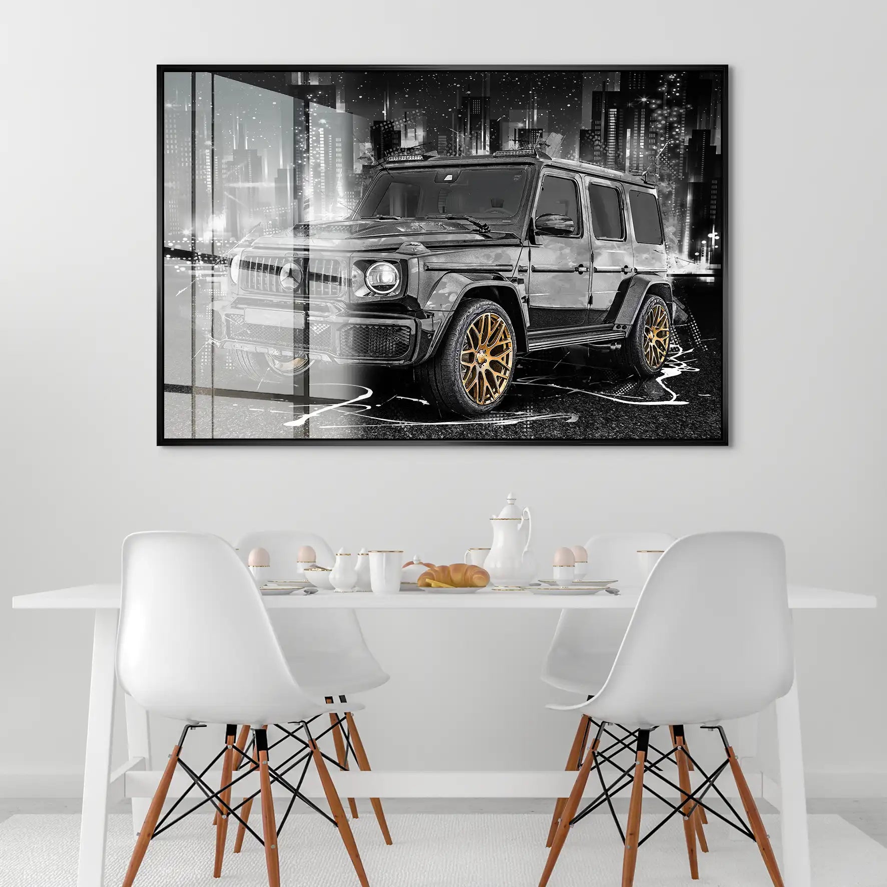 Mercedes G63 Abstrakt Style Acrylglas Bild INGALERIE