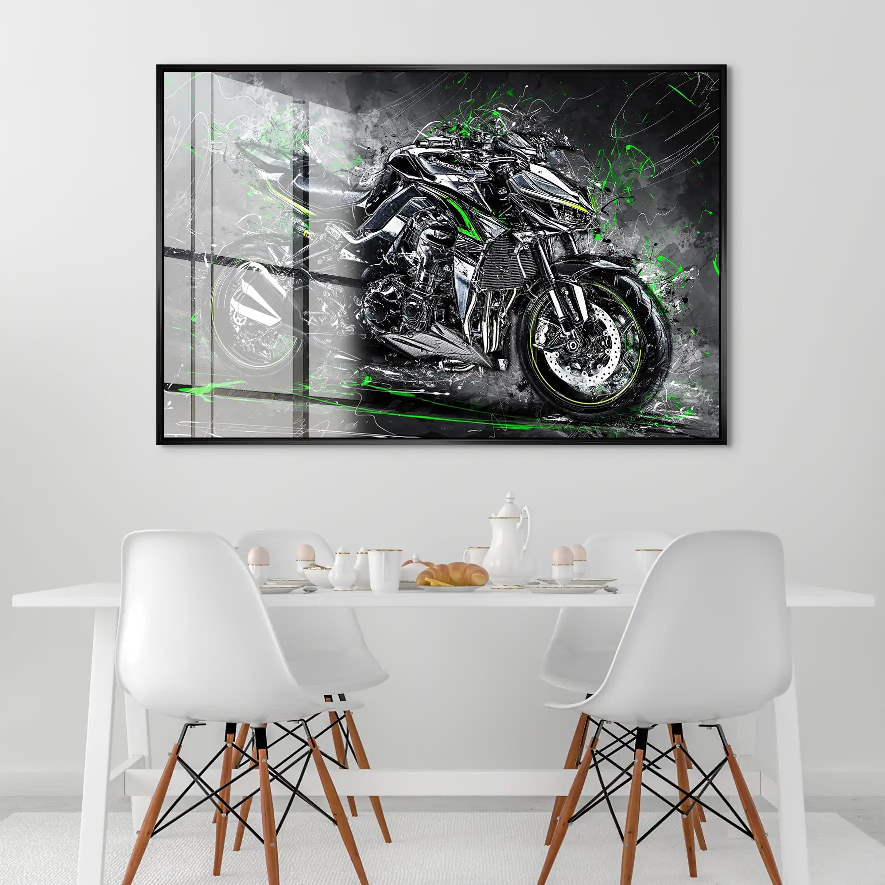 Kawasaki Z1000 Abstrakt Acrylglas Bild INGALERIE