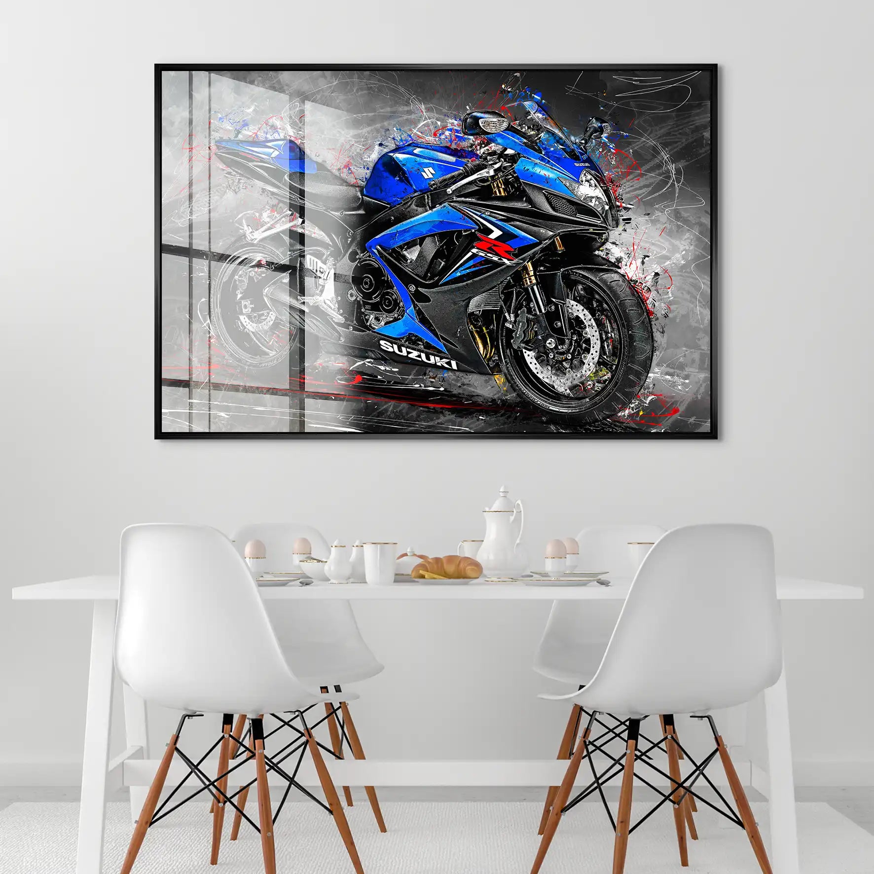 Suzuki GSXR 600 Abstrakt Acrylglas Bild INGALERIE