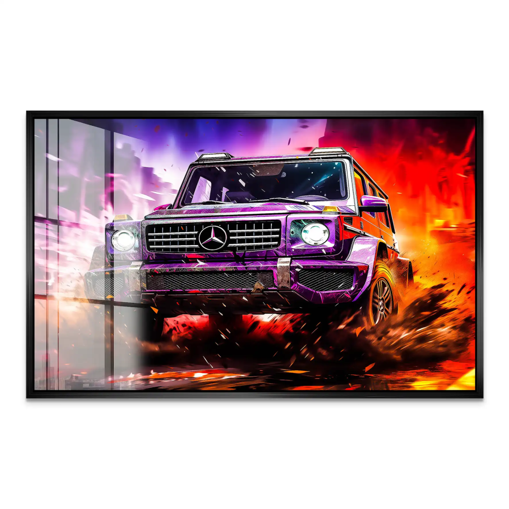 Mercedes G63 Abstrakt Offroad Acrylglas Bild INGALERIE