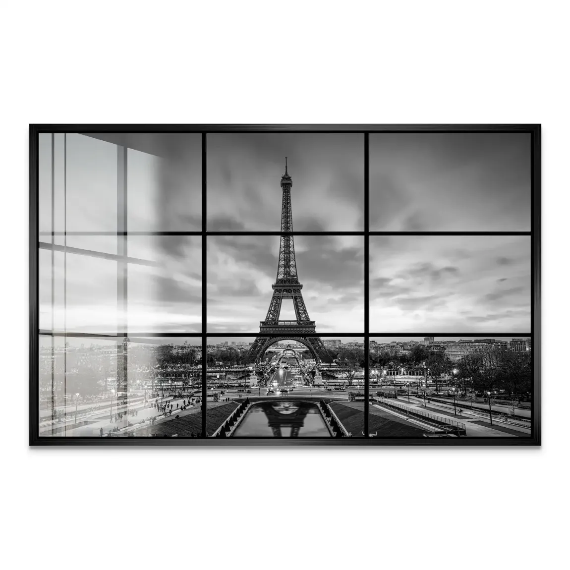 Paris Noir Acrylglas Bild