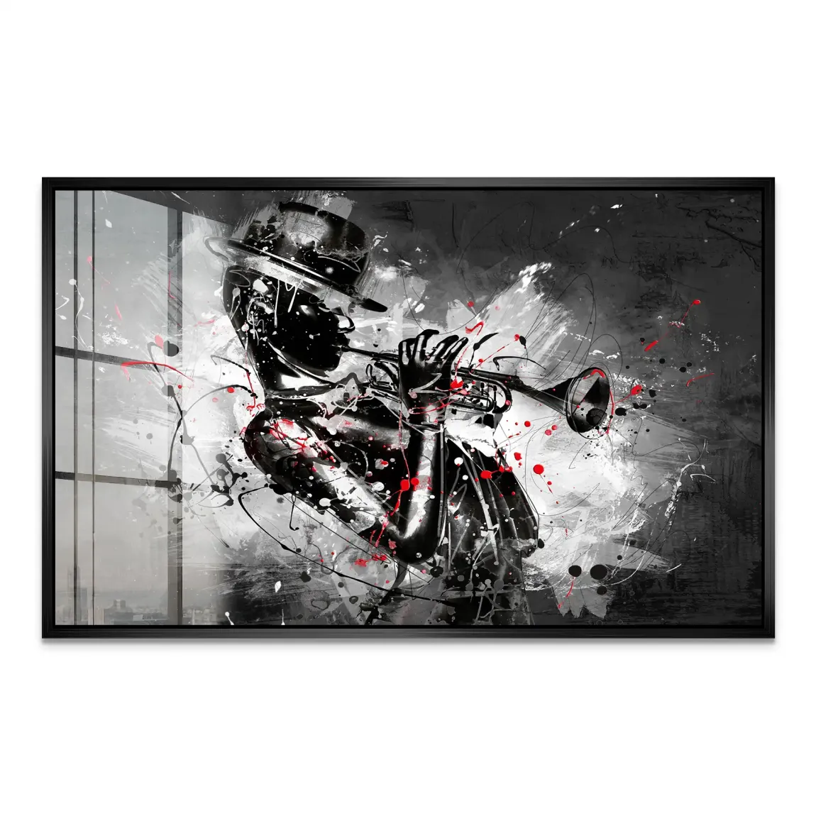 Jazzman Noir Symphony Acrylglas Bild