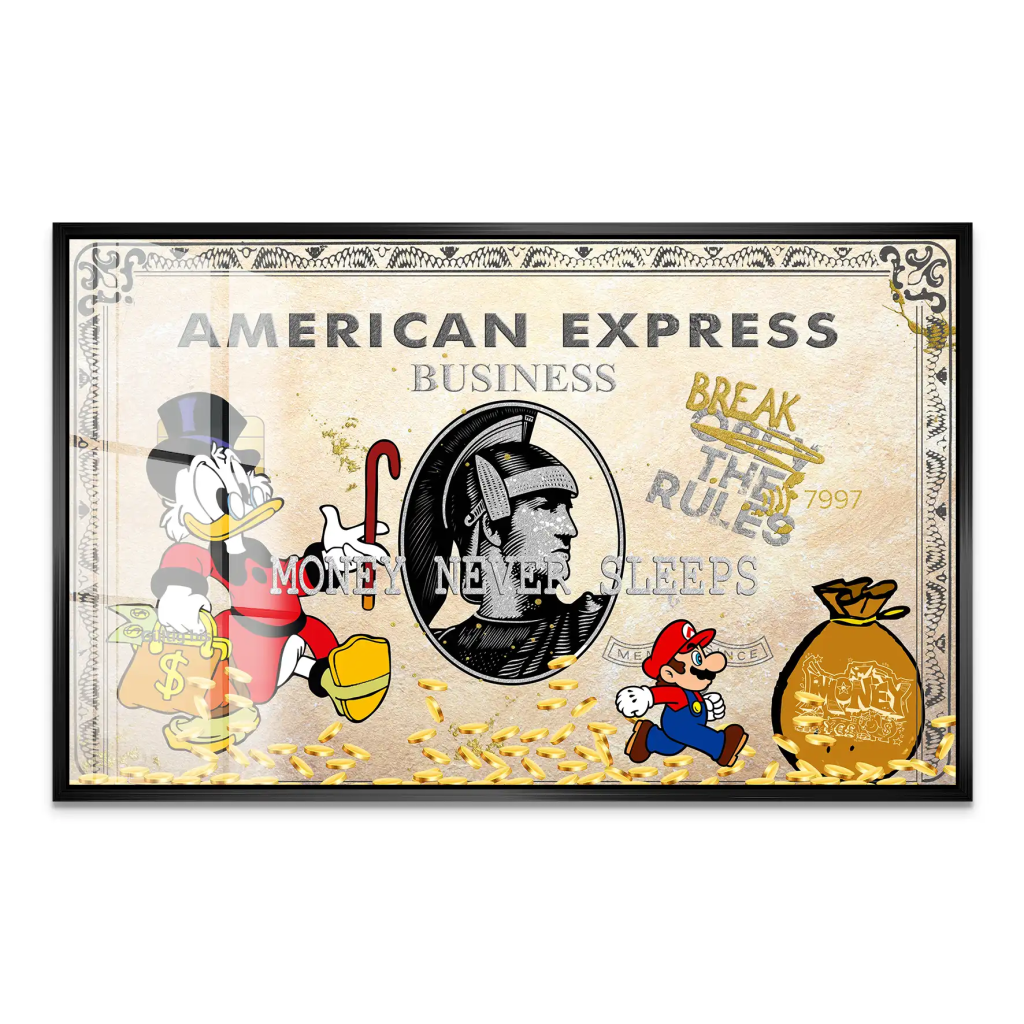 Dagobert Retro Amex Acrylglas Bild INGALERIE