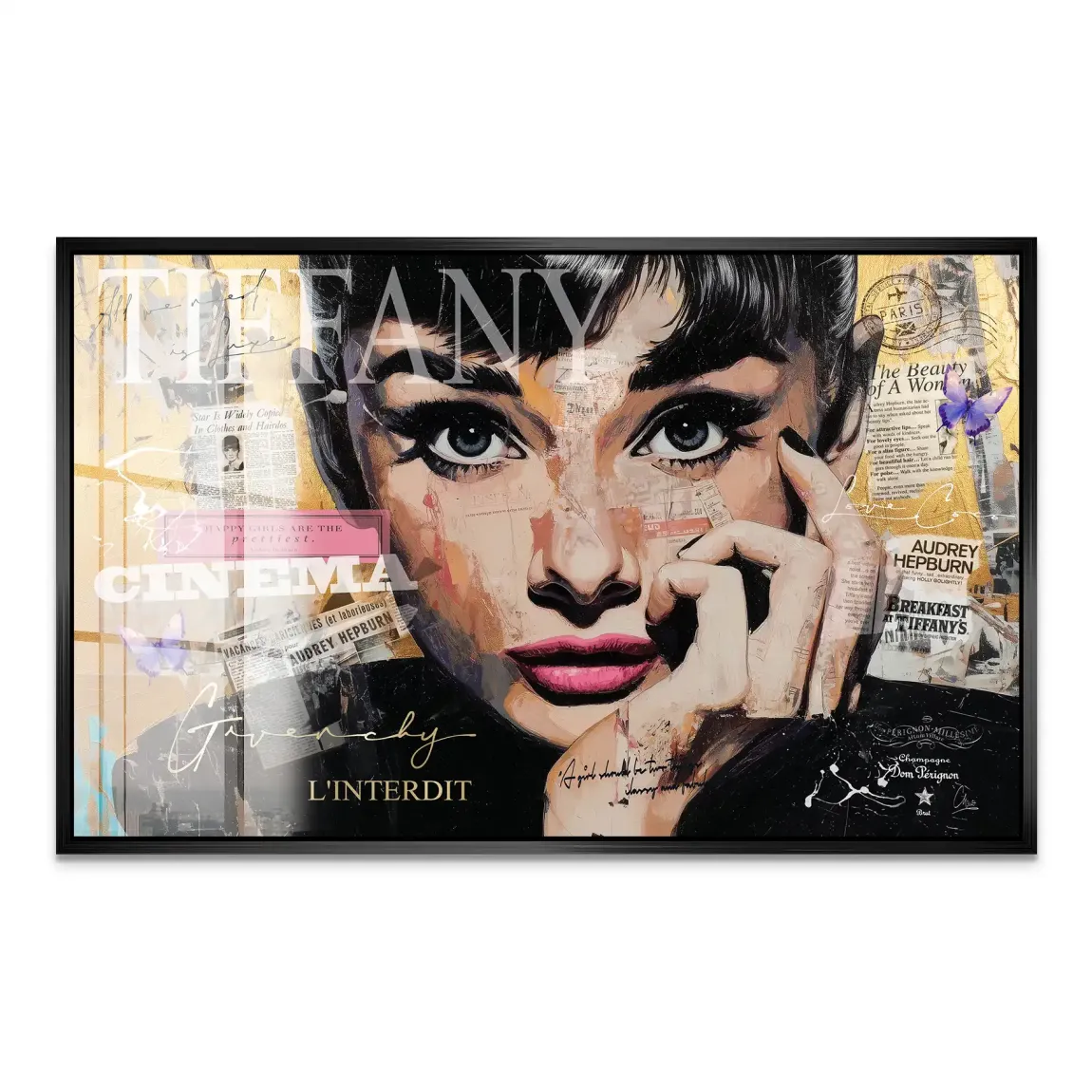 Audrey Pop Art Acrylglas Bild
