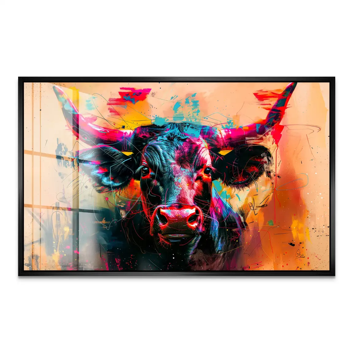 Majestic Bull Acrylglas Bild