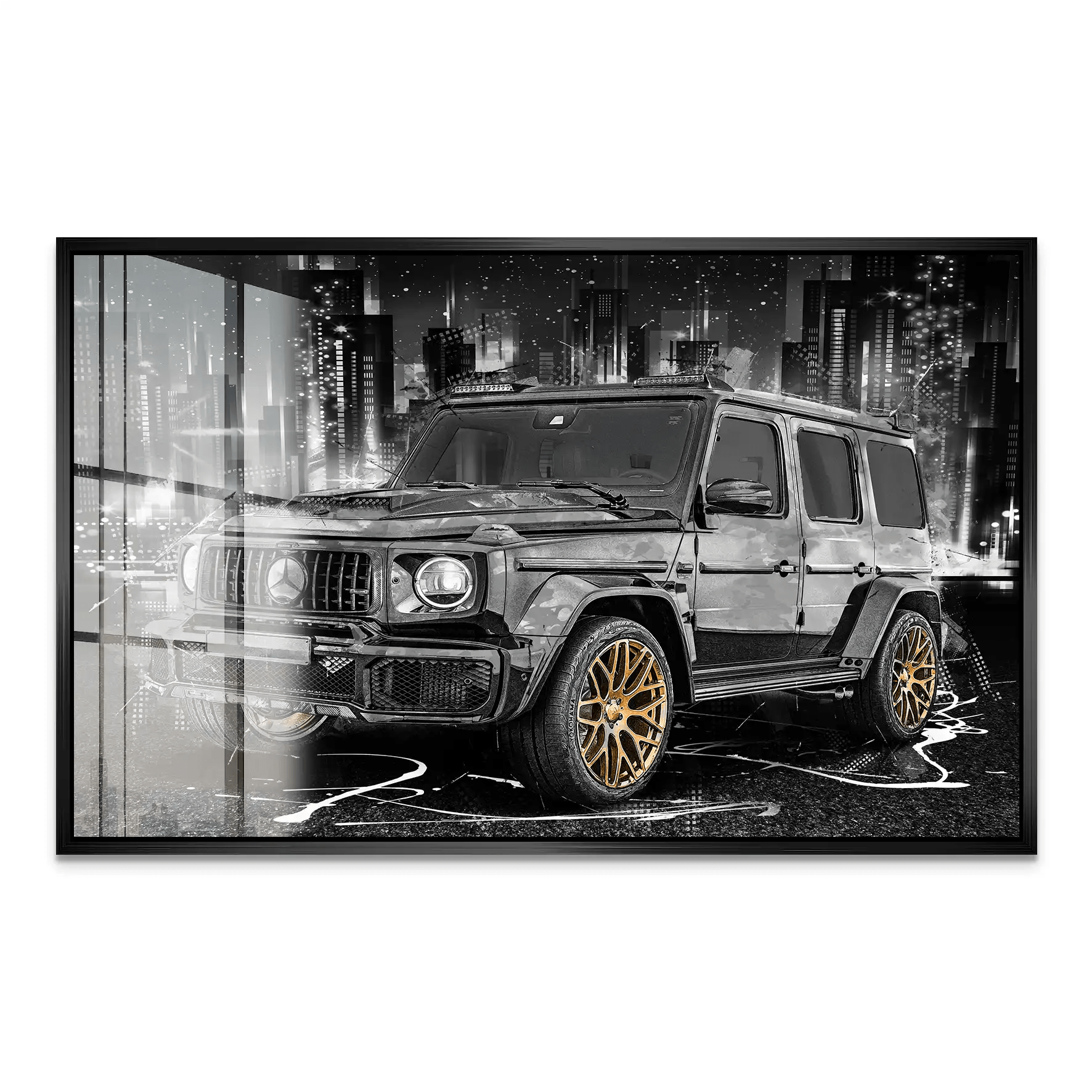 Mercedes G63 Abstrakt Style Acrylglas Bild INGALERIE