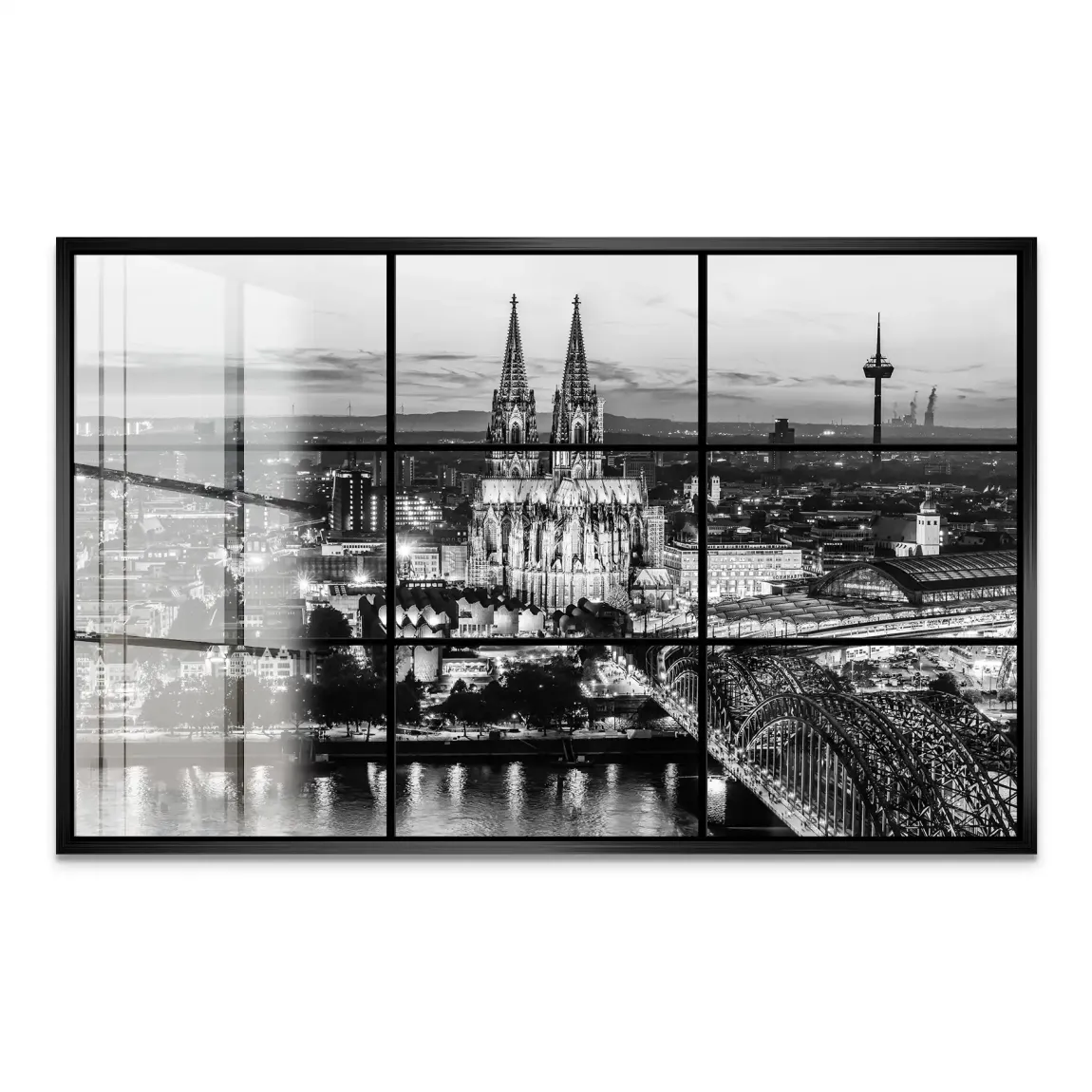 Köln Noir View Acrylglas Bild
