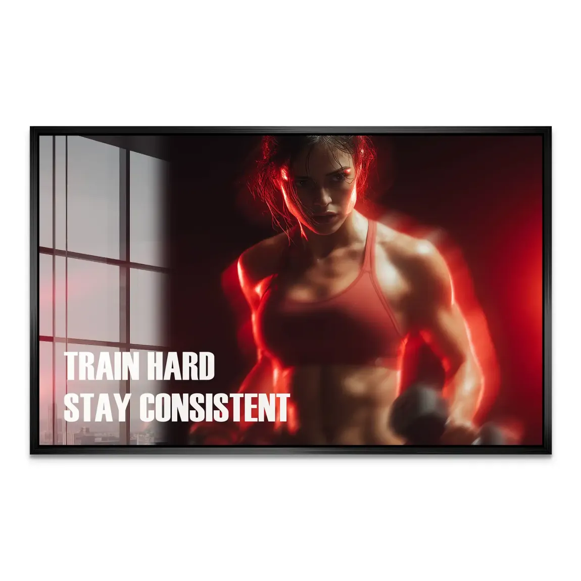 Fitness Motivation Acrylglas Bild