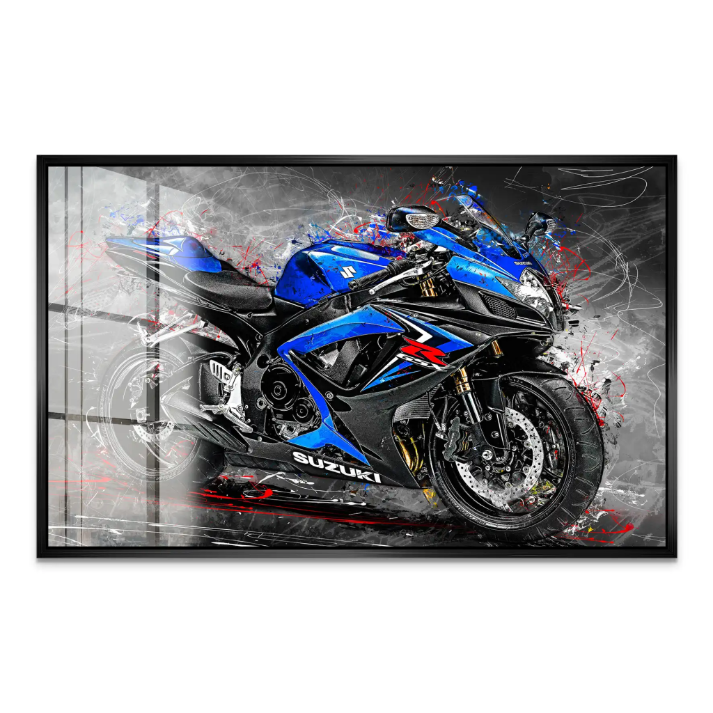 Suzuki GSXR 600 Abstrakt Acrylglas Bild INGALERIE