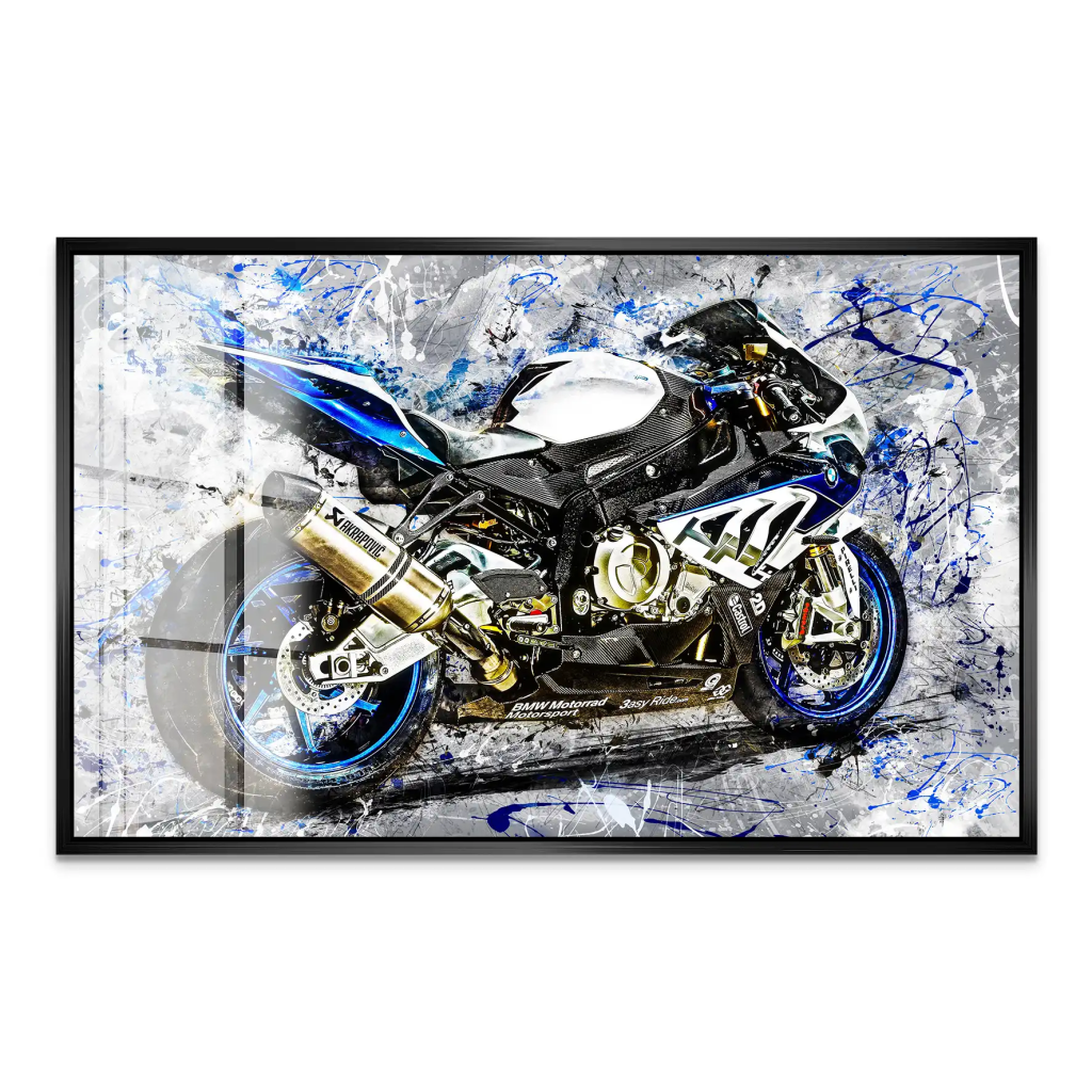 BMW HP4 Abstrakt Acrylglas Bild INGALERIE