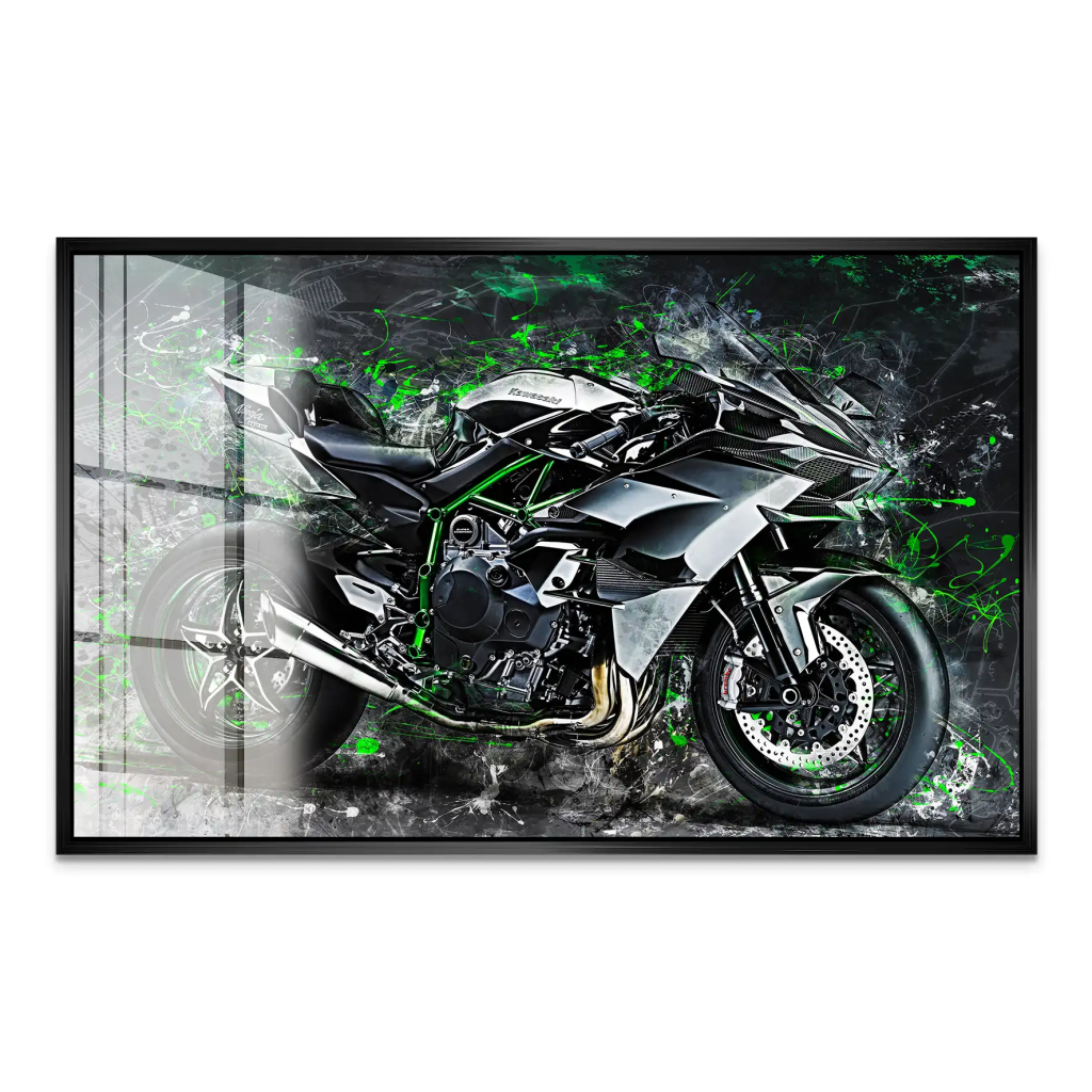 Kawasaki H2 Abstrakt Acrylglas Bild INGALERIE