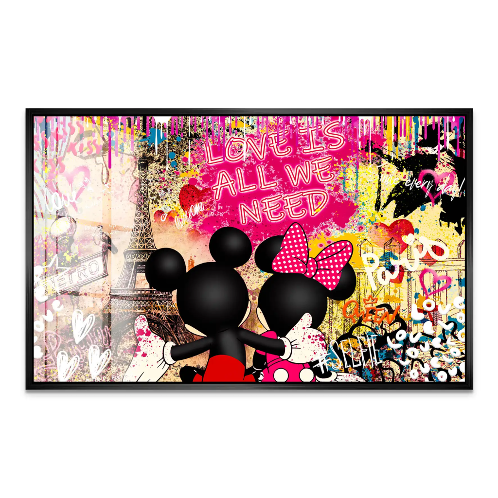 Micky & Minnie Love Acrylglas Bild INGALERIE