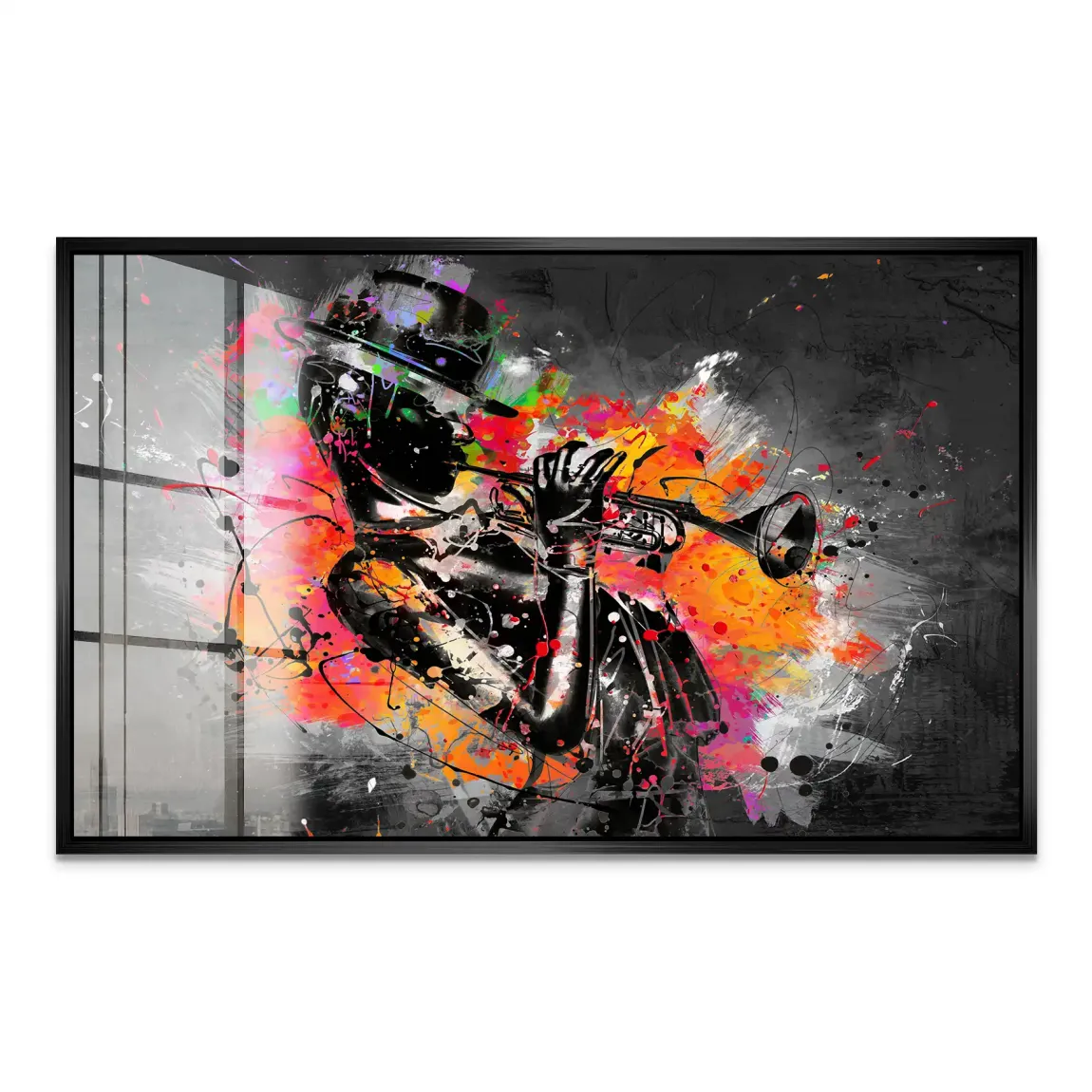 Jazzman Pop Style Acrylglas Bild