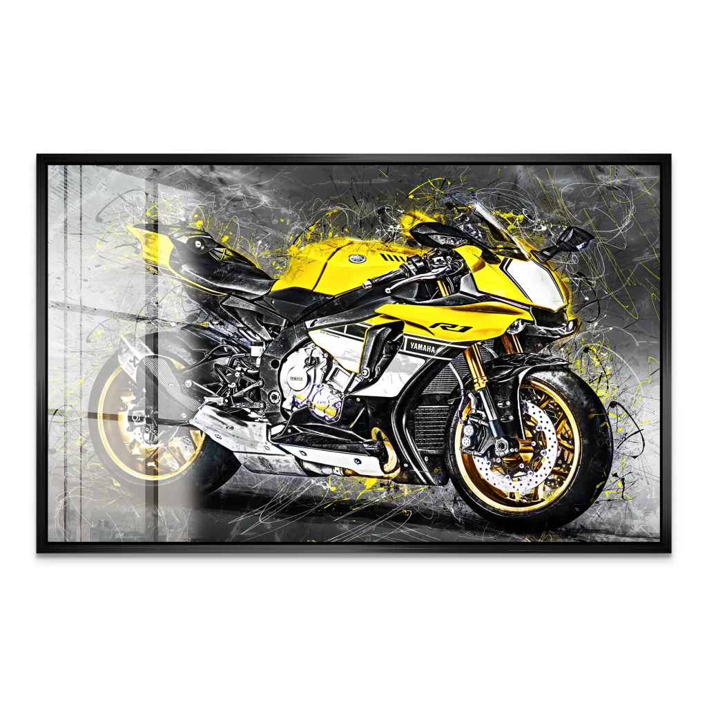 Yamaha R1 Abstrakt Acrylglas Bild INGALERIE