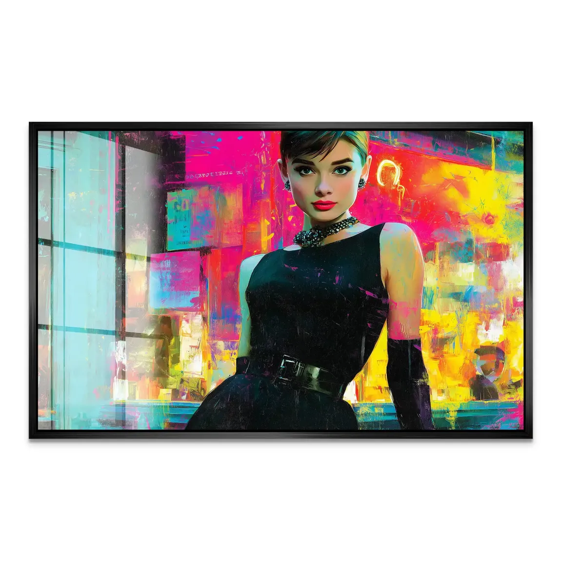 Audrey Hepburn Midnight Elegance Acrylglas Bild