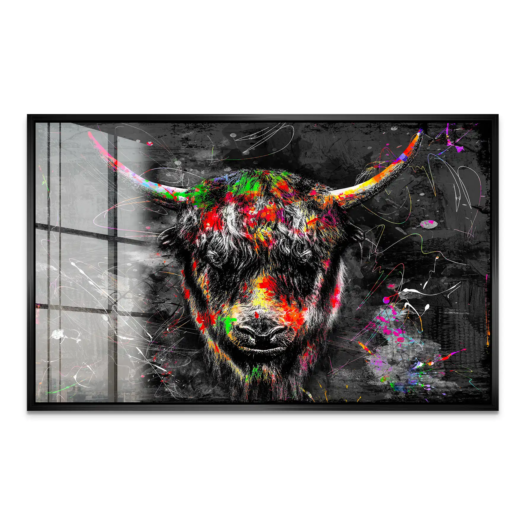 Yak Highland Abstrakt Acrylglas Bild INGALERIE