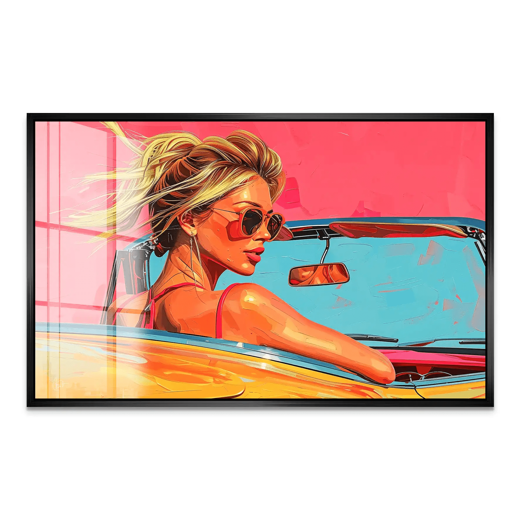 Roadtrip USA Pop Art Acrylglas Bild INGALERIE