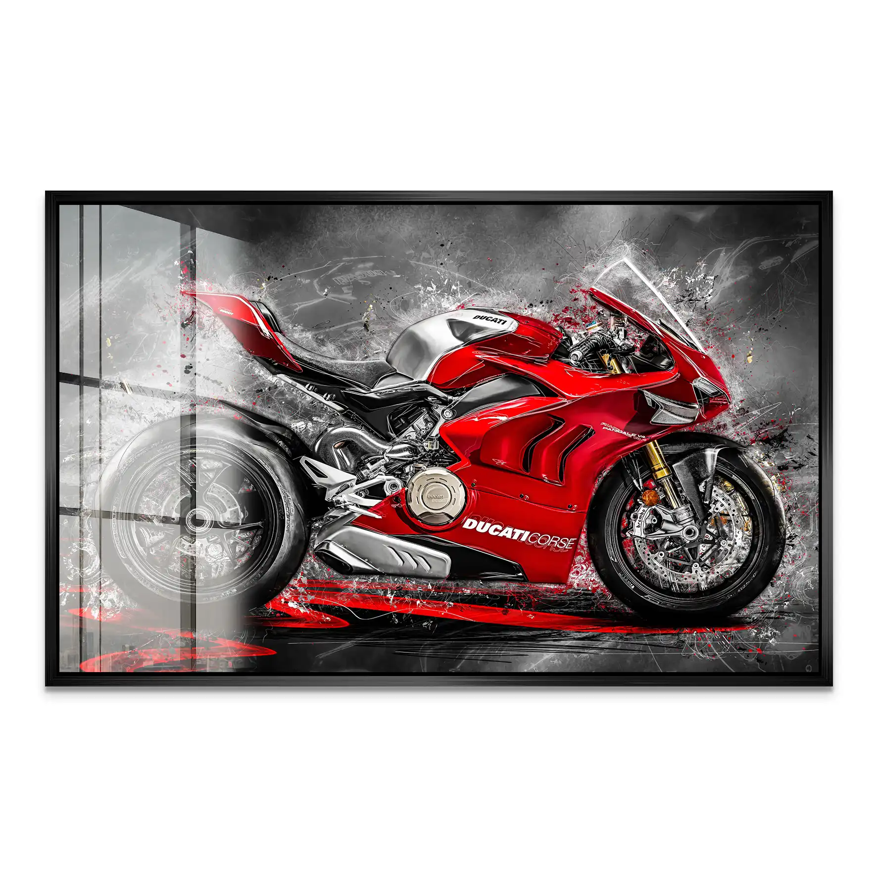 Ducati Panigale Corse Acrylglas Bild INGALERIE