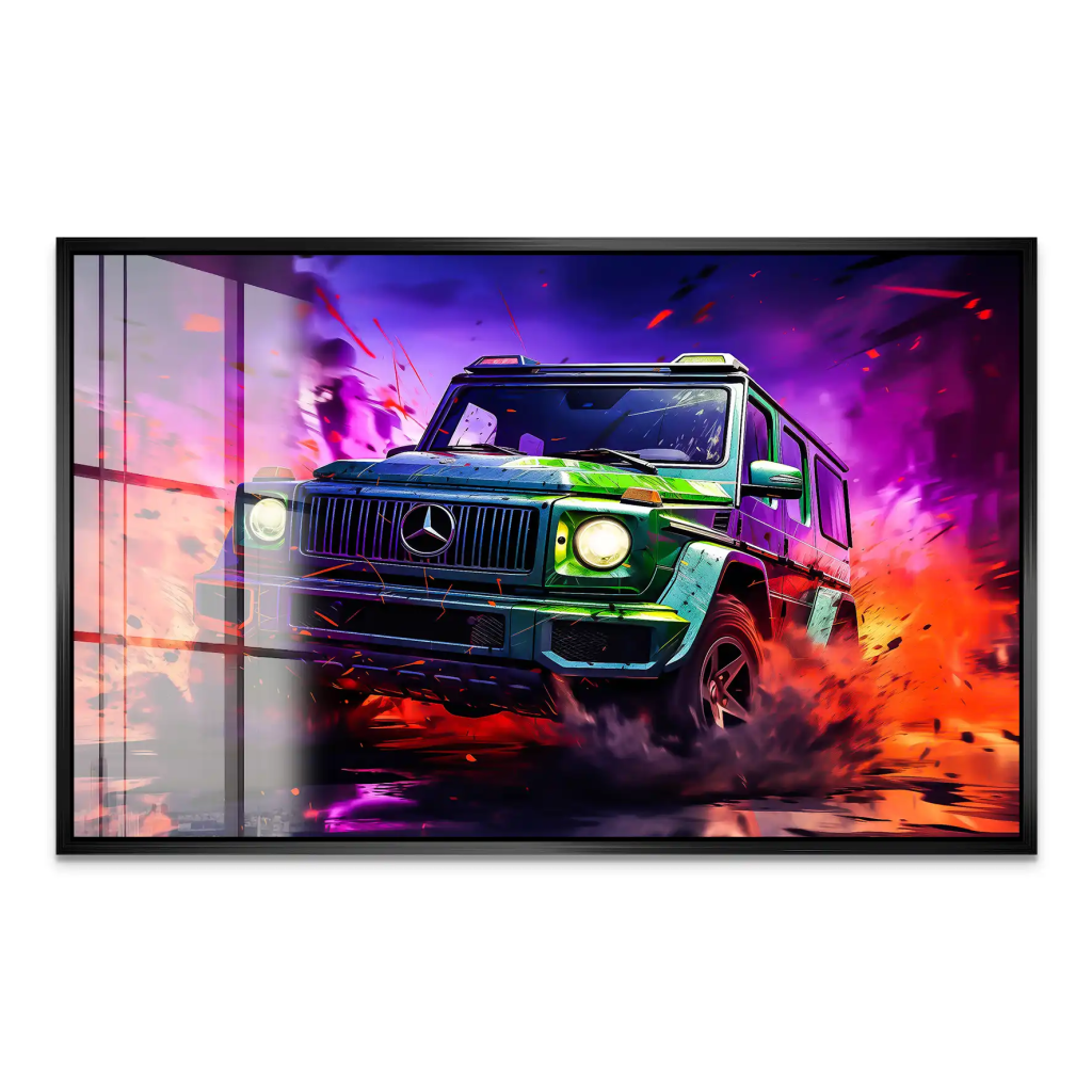 Mercedes G63 Abstrakt Acrylglas Bild INGALERIE