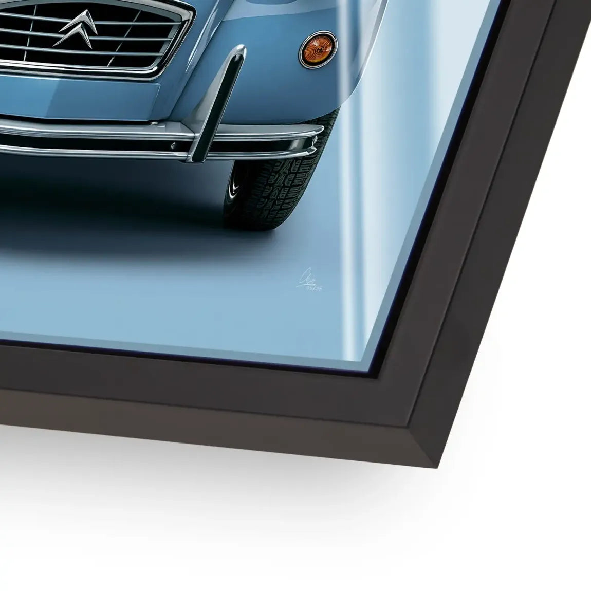 Citroen 2CV Bleu Acrylglasbild