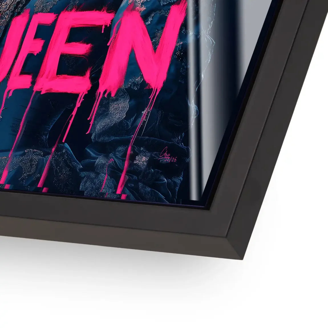Queen Neon Art Acrylglasbild