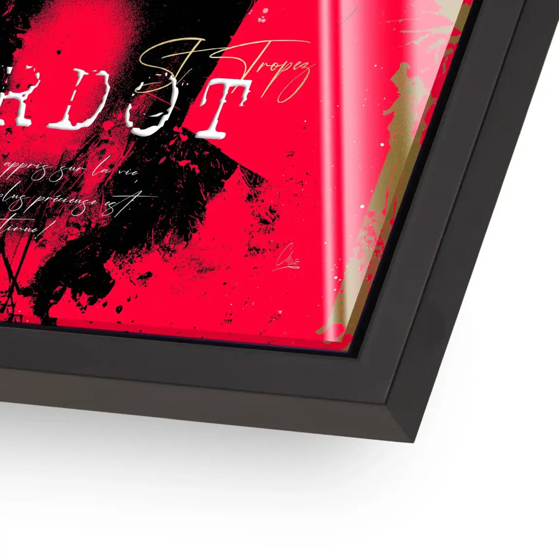 Brigitte Bardot Red Art Acrylglasbild