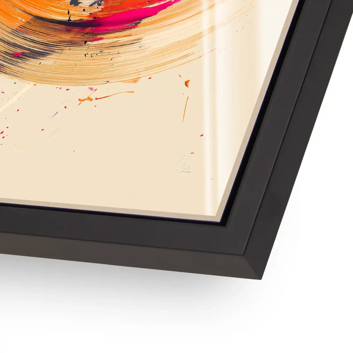 Bewegte Farbe Abstrakt Acrylglasbild