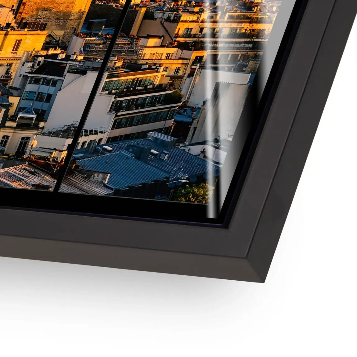 Sunset View Paris Acrylglasbild