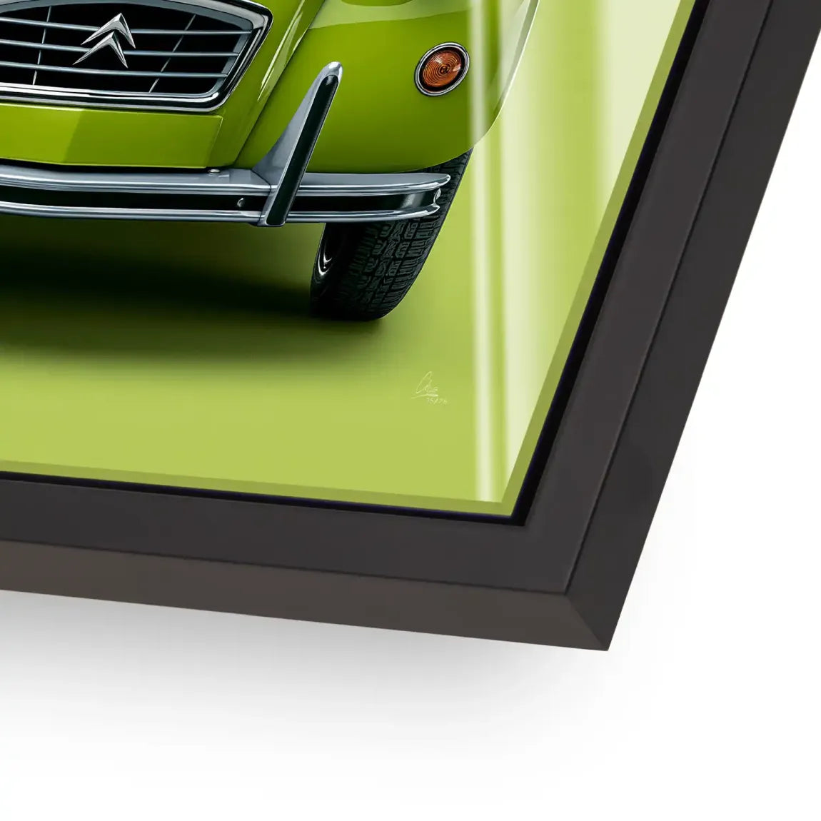 Green Citroen 2CV Acrylglasbild