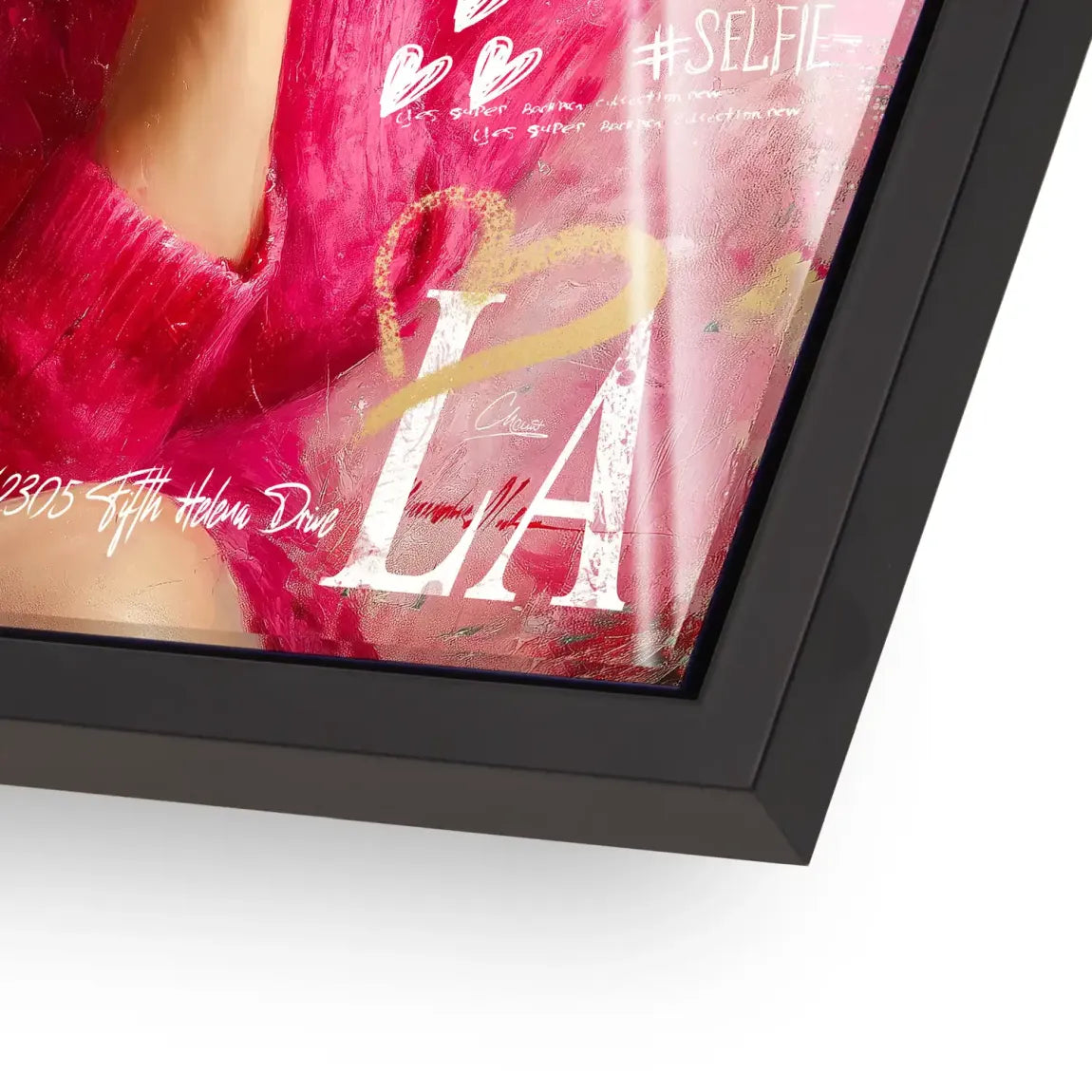 Smile in Pink Acrylglasbild INGALERIE