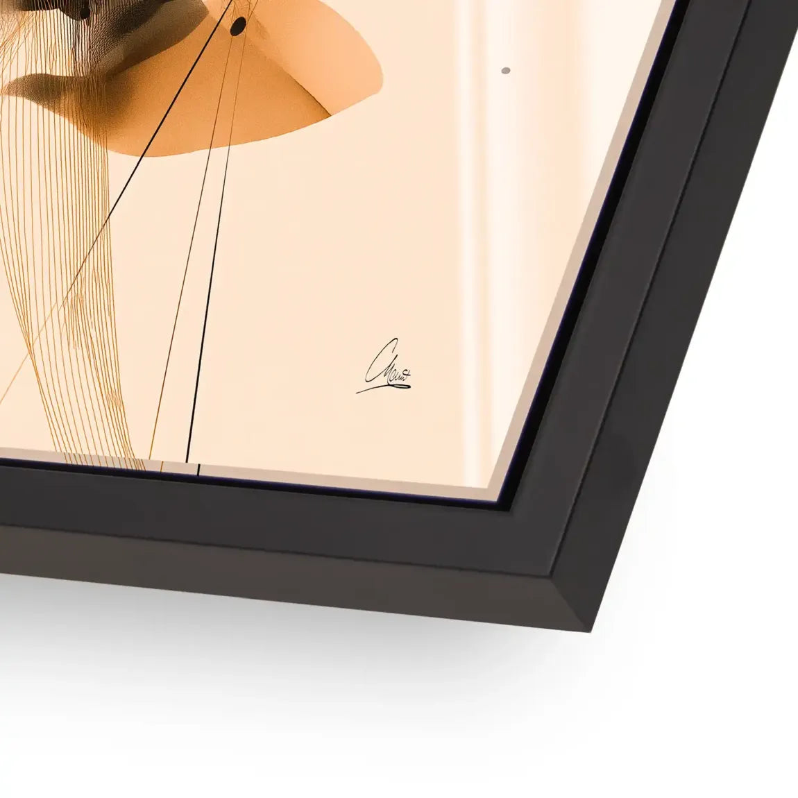 Amber Flow Harmony Acrylglasbild