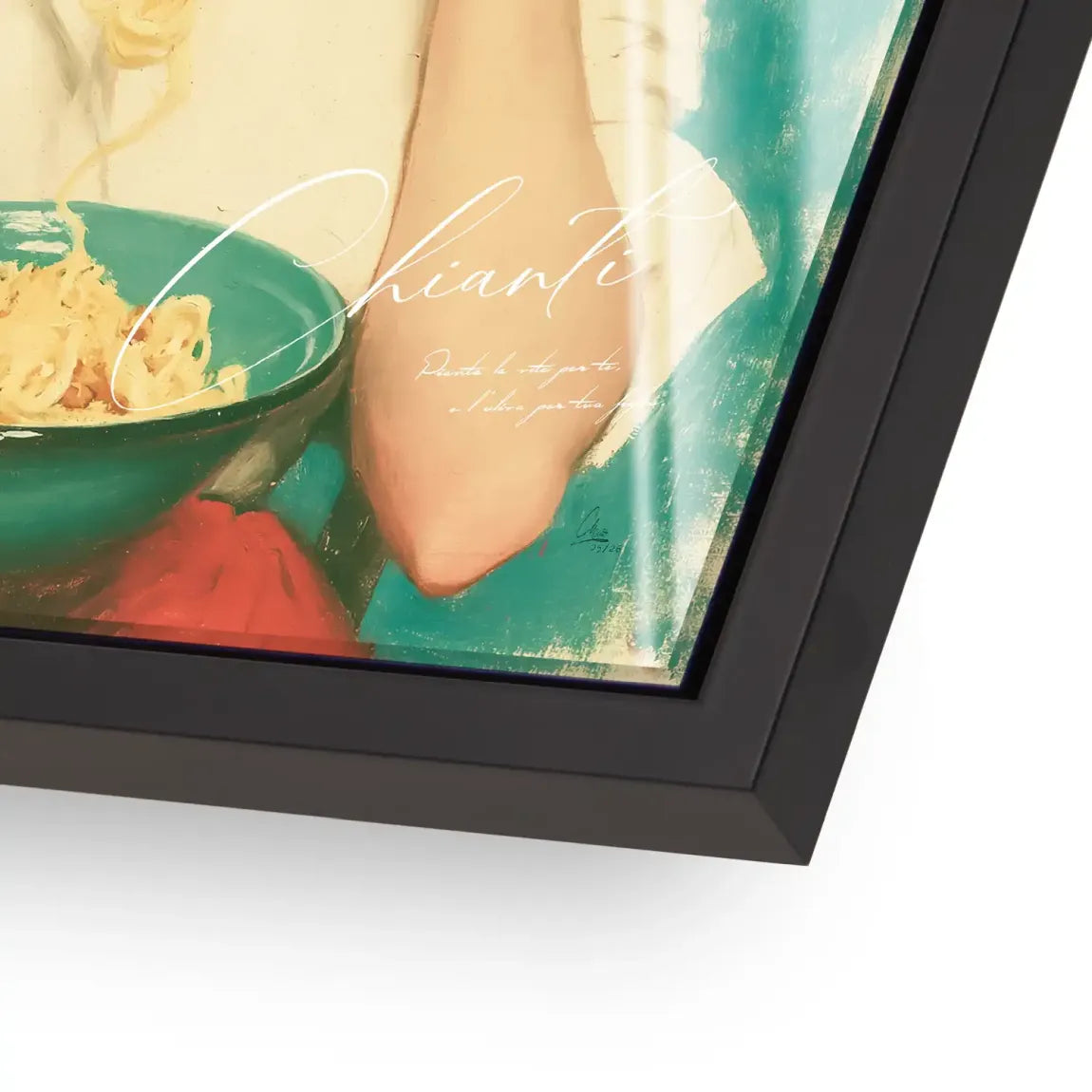 Marilyn Monroe Pasta Acrylglasbild