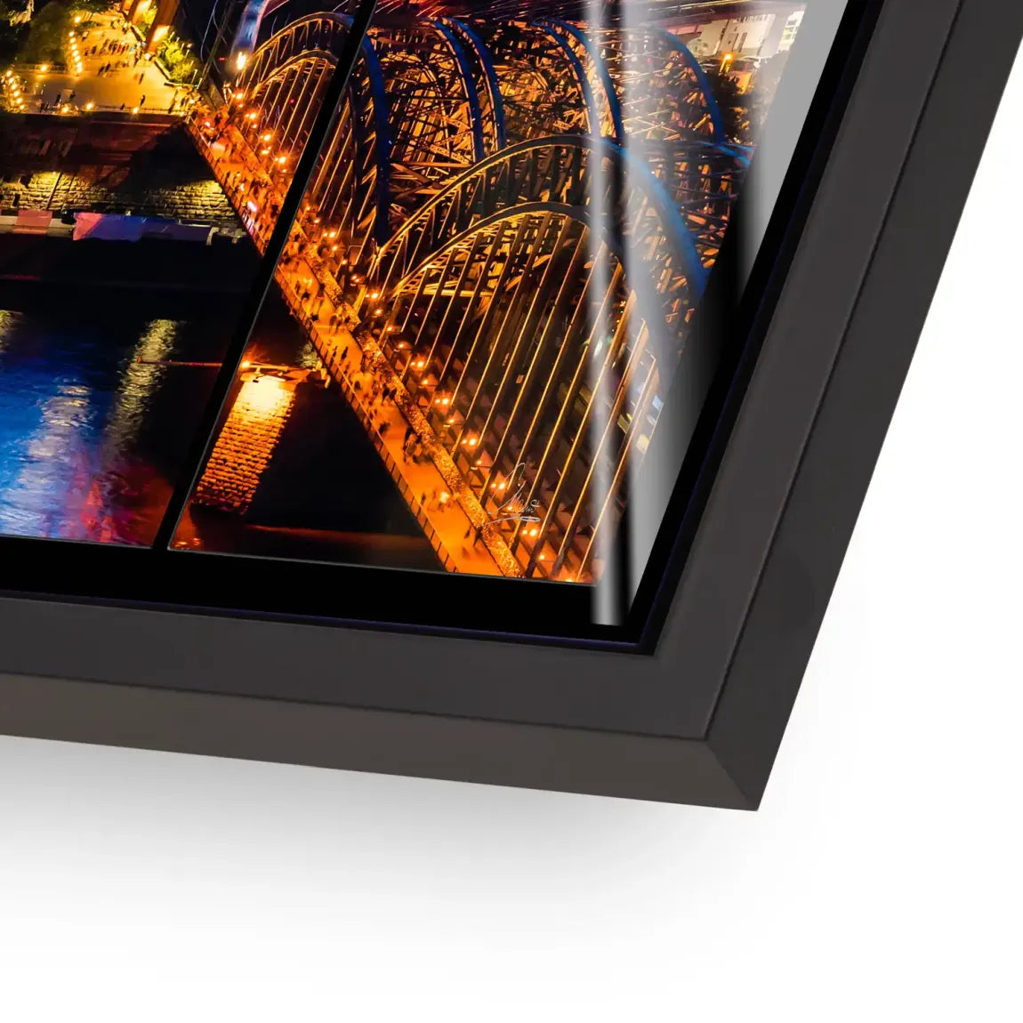 Köln City Lights Acrylglasbild