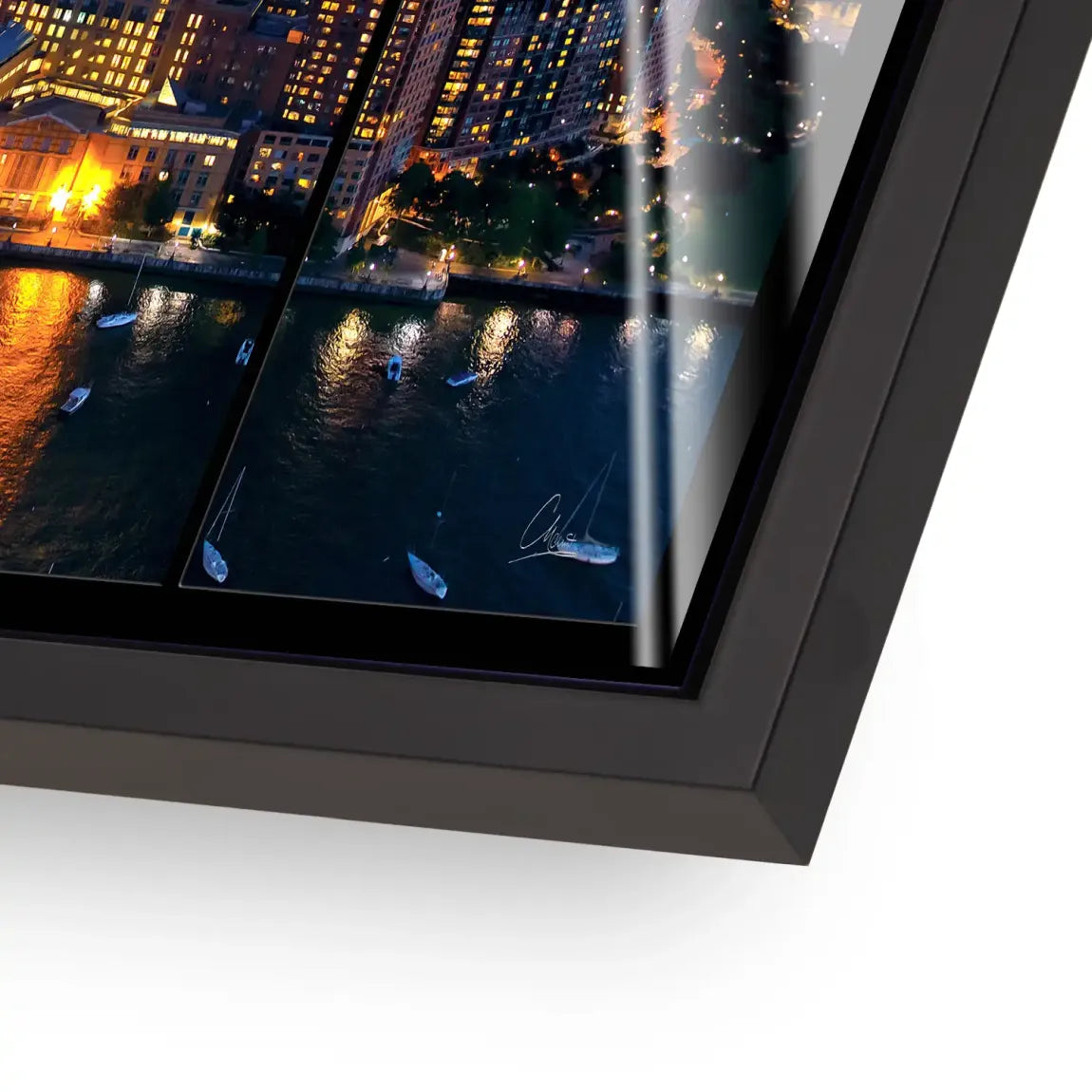 Skyline Lights New York Acrylglasbild