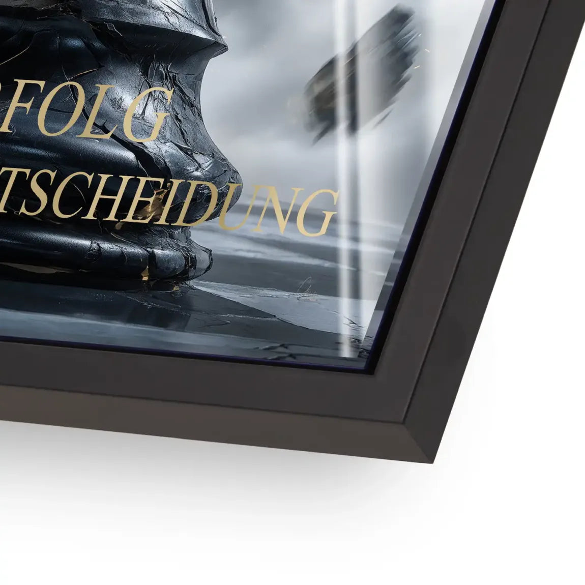 Schwarze Entscheidung Acrylglasbild