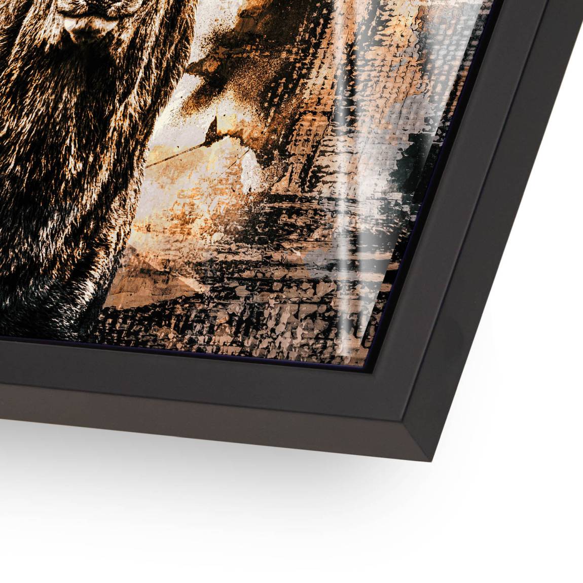 Hirsch Abstrakt Art Acrylglasbild