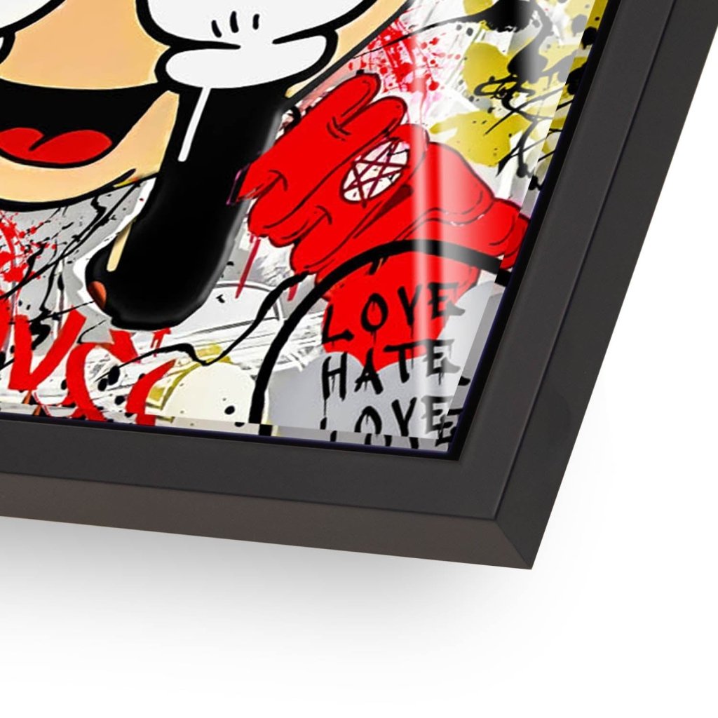 Bad Micky Maus Graffiti Art Acrylglas Bild INGALERIE